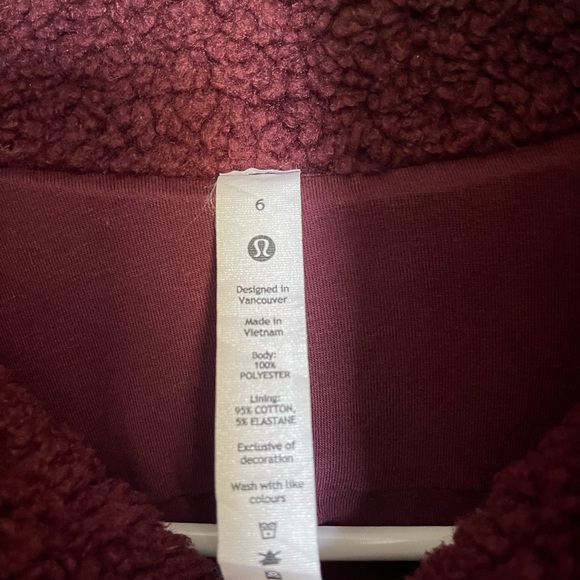 lululemon Cinchable Fleece Zip-Up Cozy Sherpa - Picture 4 of 7